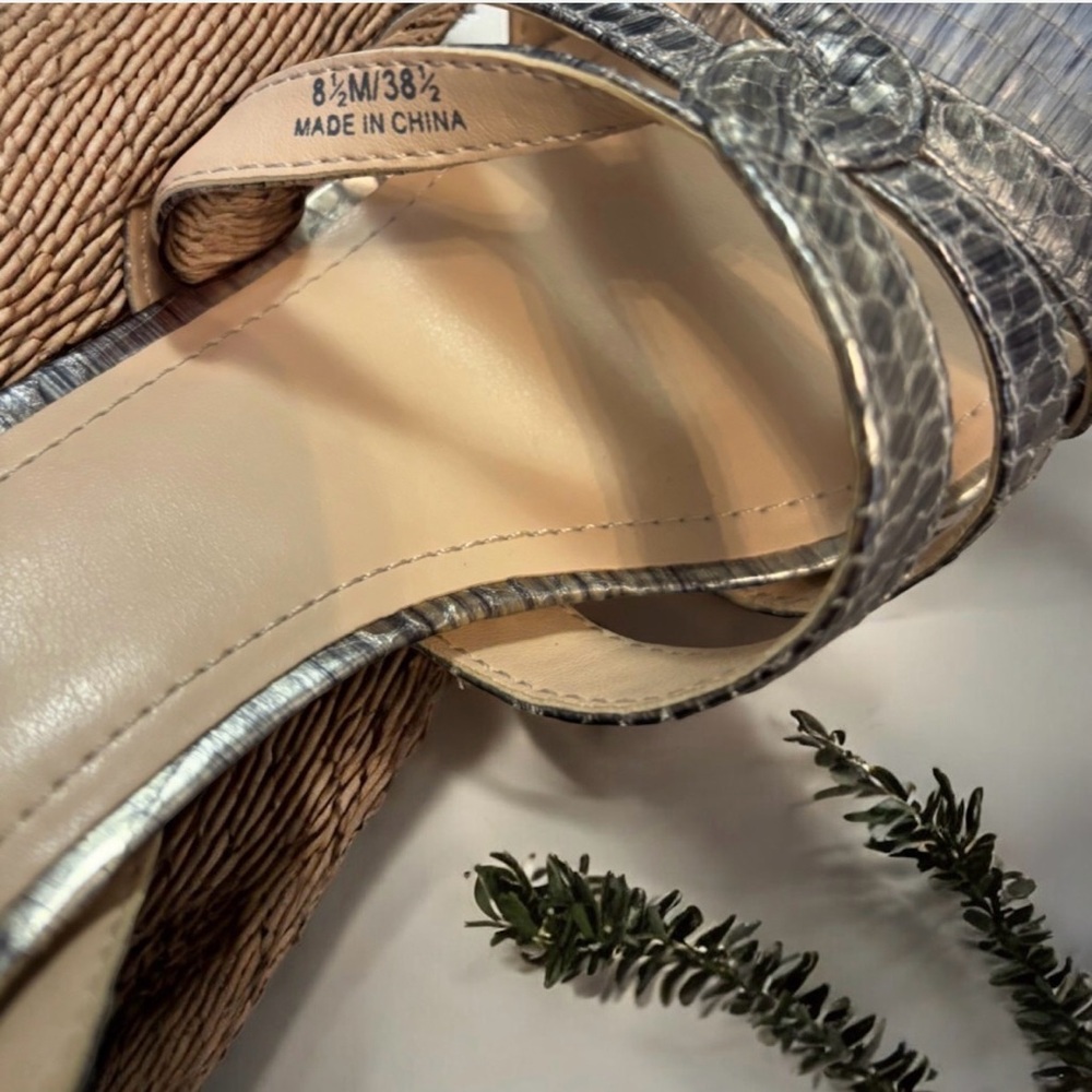 Vince Camuto Shimmering Gold Strappy Heels - Picture 7 of 16